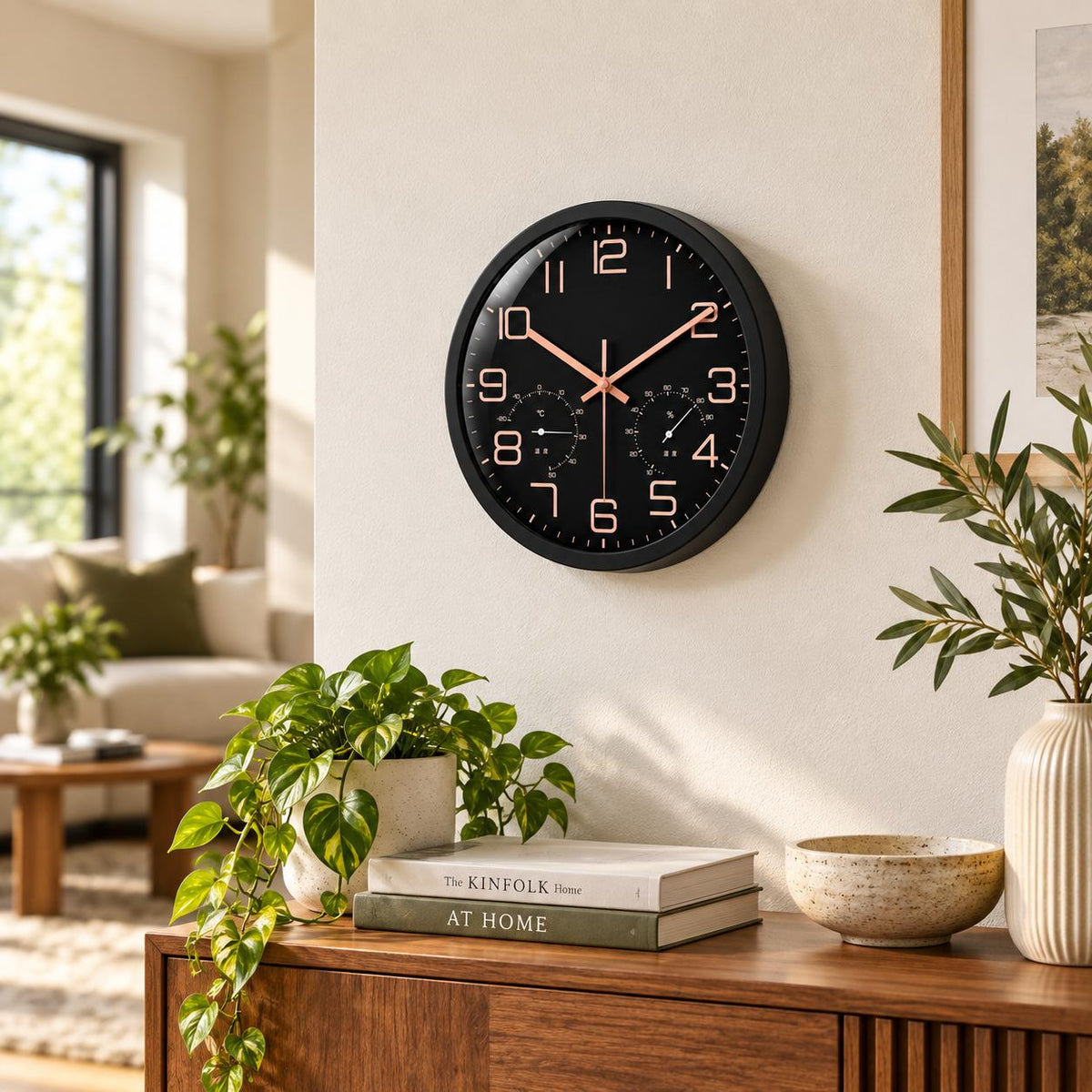 Horloge Murale Moderne Plastique Acrylique | Black Chrono
