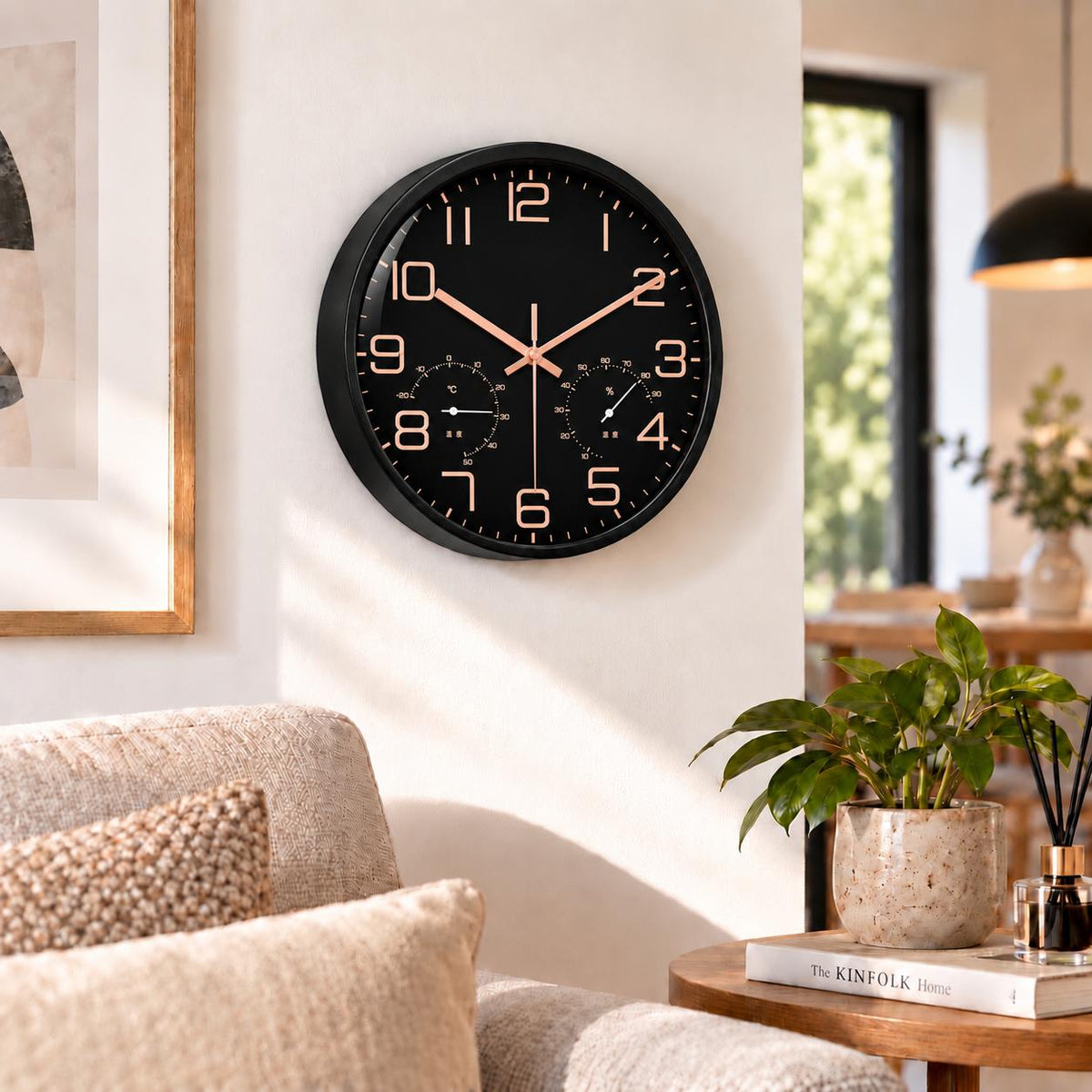Horloge Murale Moderne Plastique Acrylique | Black Chrono