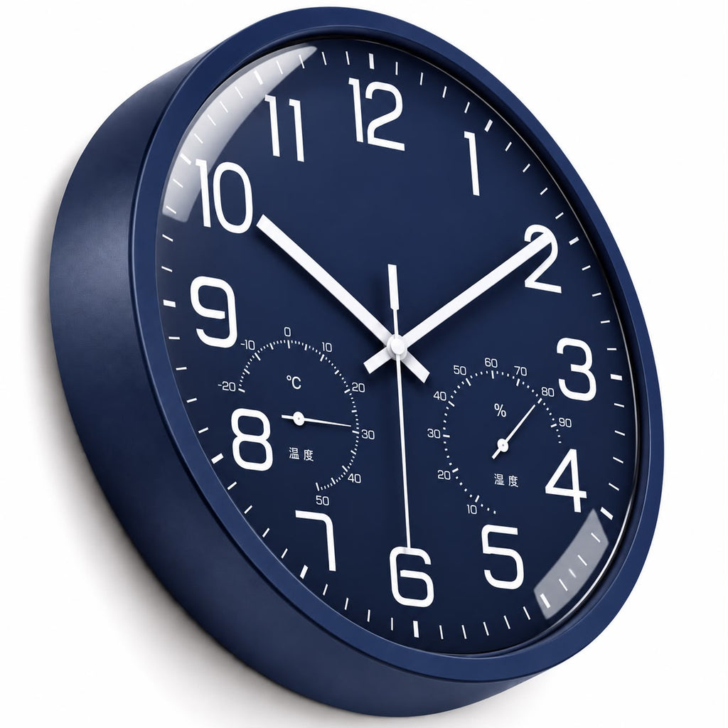 Horloge Murale Moderne Plastique Acrylique | Blue Chrono