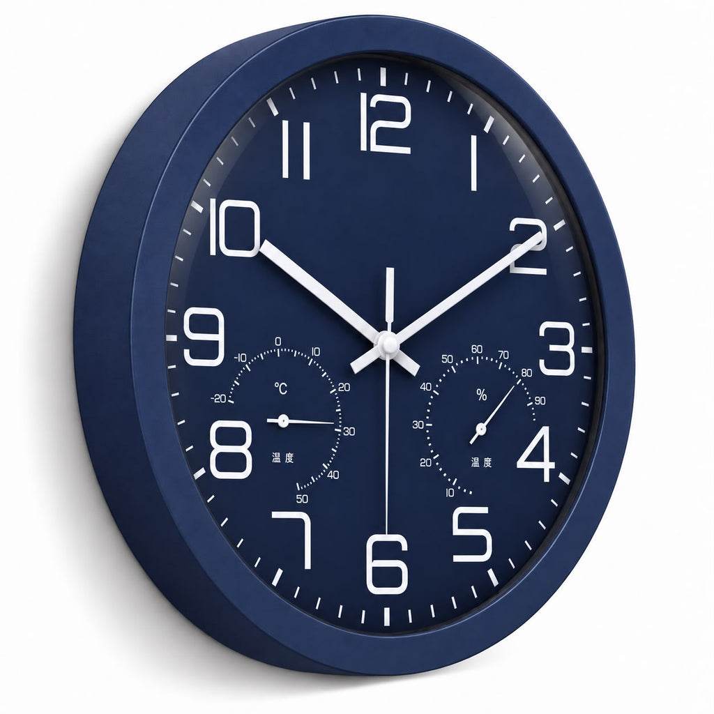 Horloge Murale Moderne Plastique Acrylique | Blue Chrono