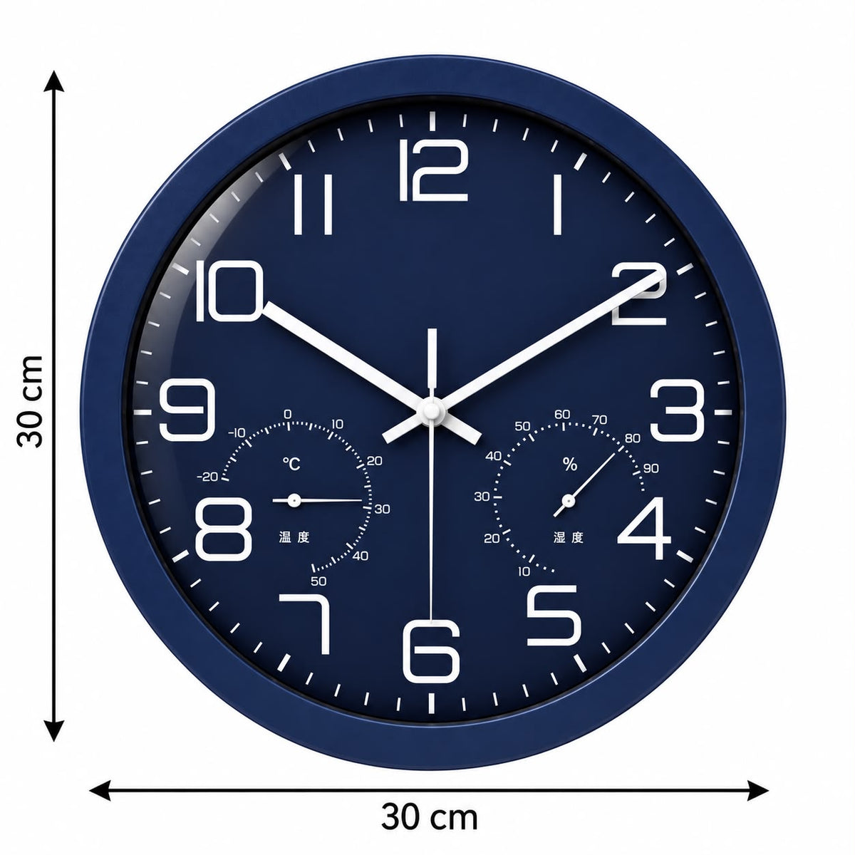 Horloge Murale Moderne Plastique Acrylique | Blue Chrono
