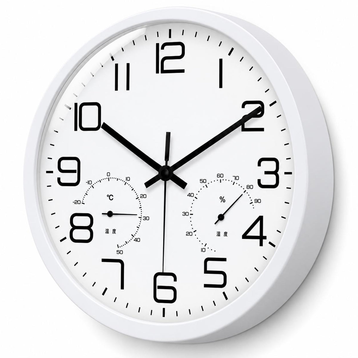 Horloge Murale Moderne Plastique Acrylique | White Chrono