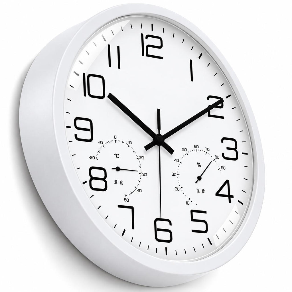 Horloge Murale Moderne Plastique Acrylique | White Chrono