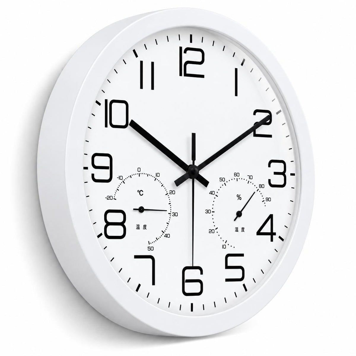 Horloge Murale Moderne Plastique Acrylique | White Chrono