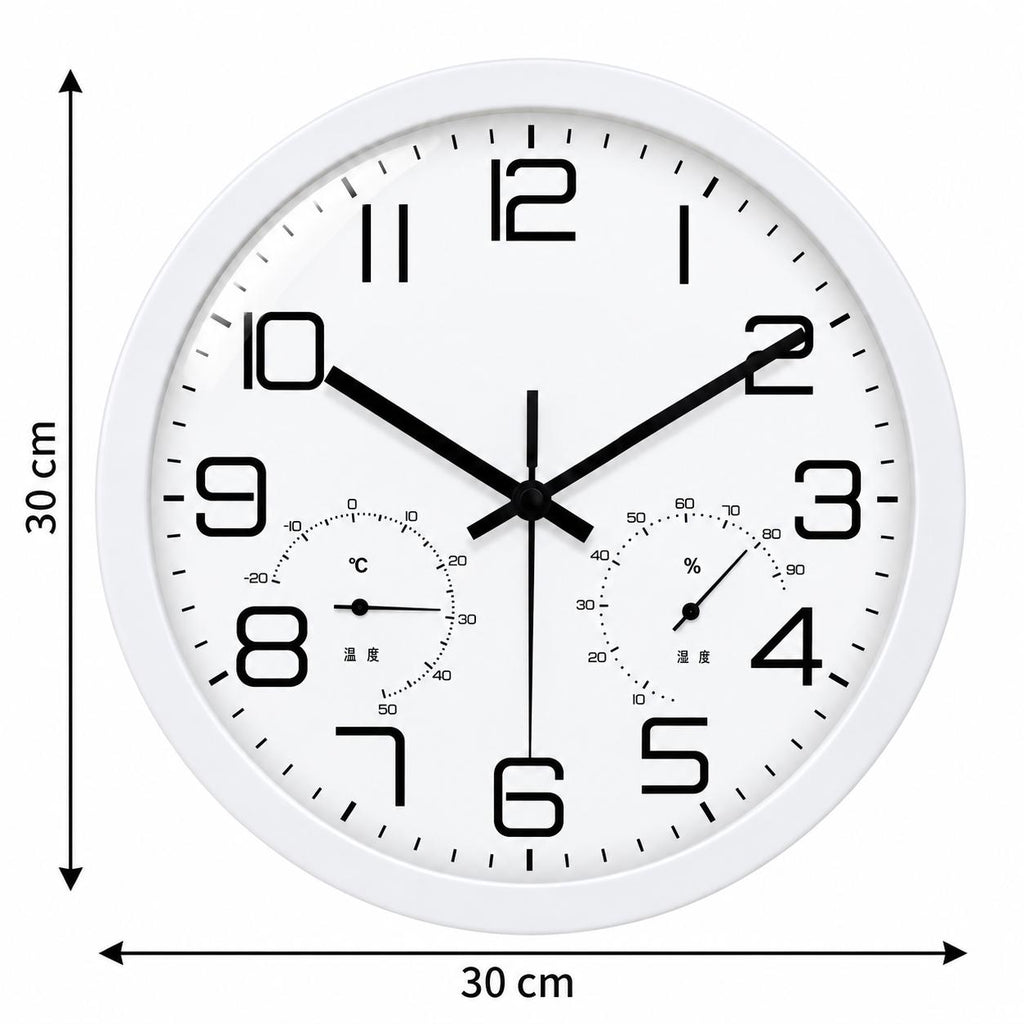 Horloge Murale Moderne Plastique Acrylique | White Chrono
