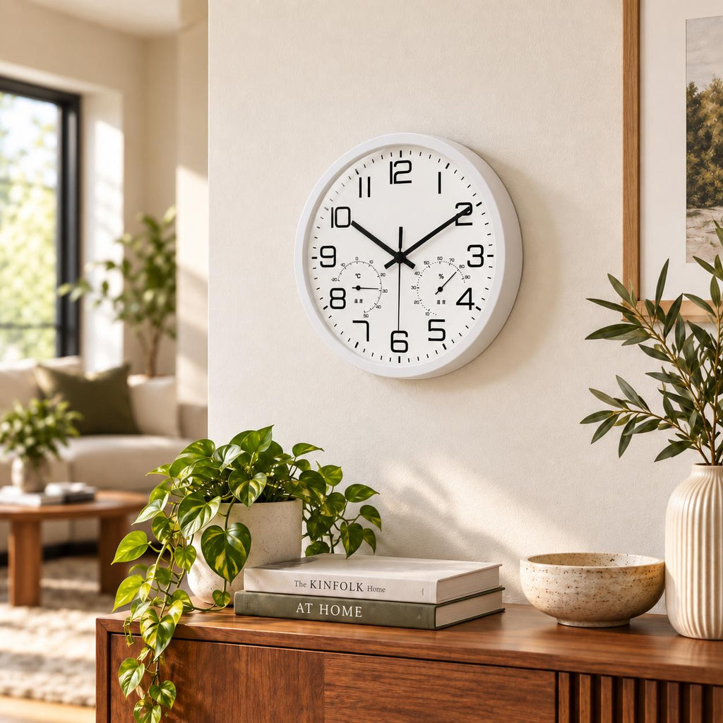 Horloge Murale Moderne Plastique Acrylique | White Chrono