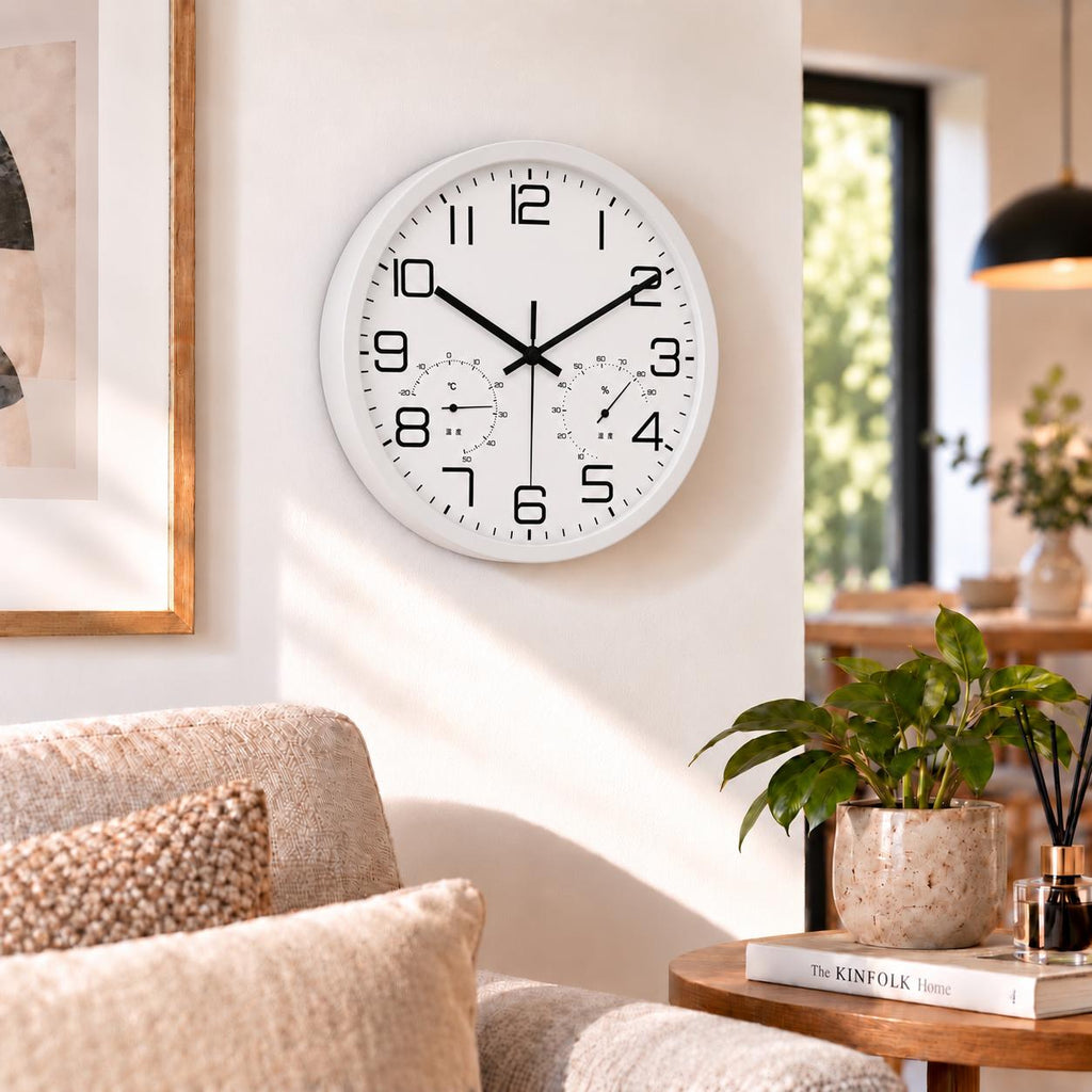 Horloge Murale Moderne Plastique Acrylique | White Chrono