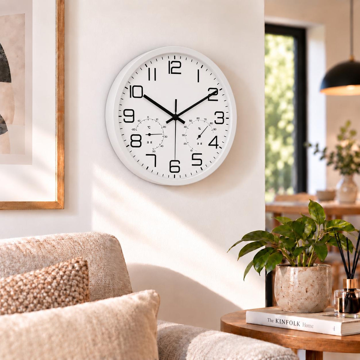 Horloge Murale Moderne Plastique Acrylique | White Chrono