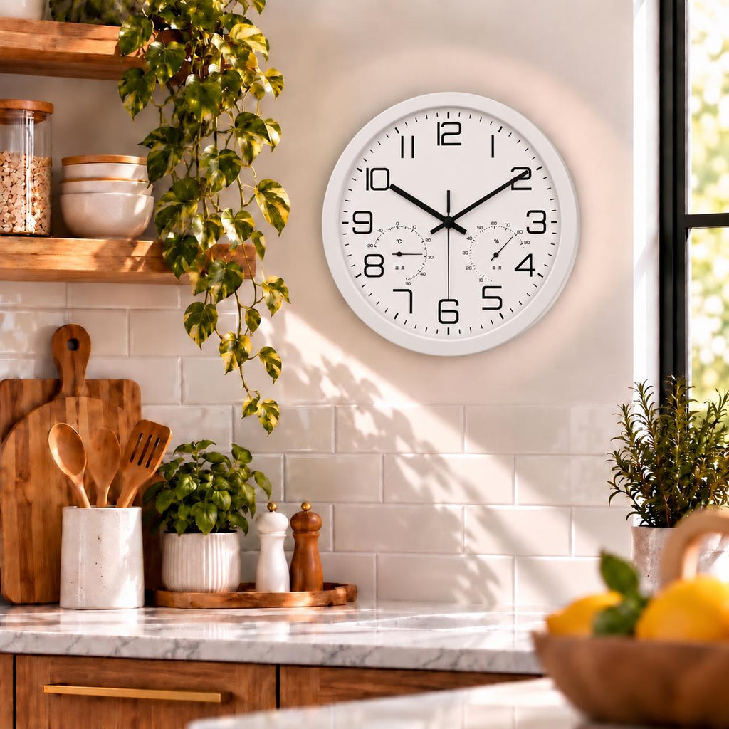Horloge Murale Moderne Plastique Acrylique | White Chrono
