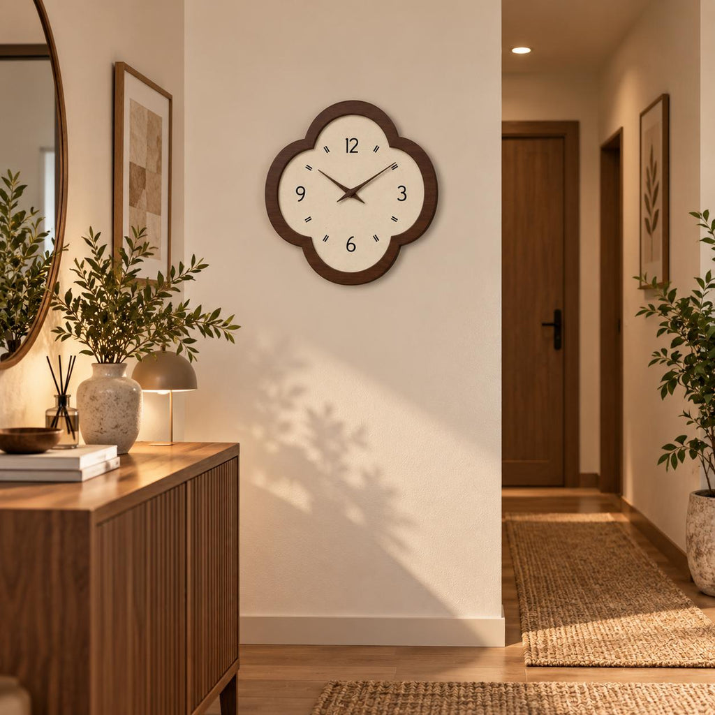 Horloge Murale Vintage Bois | Clover