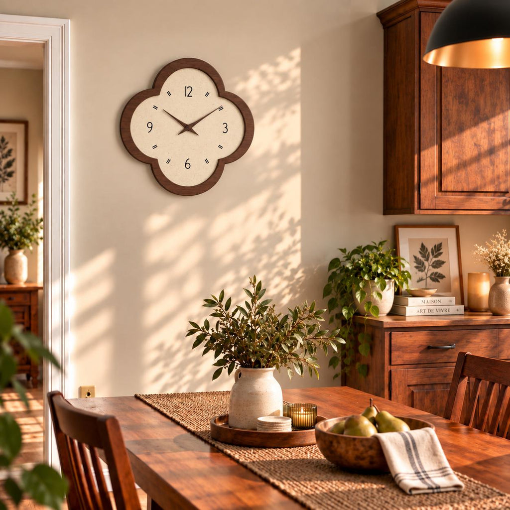 Horloge Murale Vintage Bois | Clover