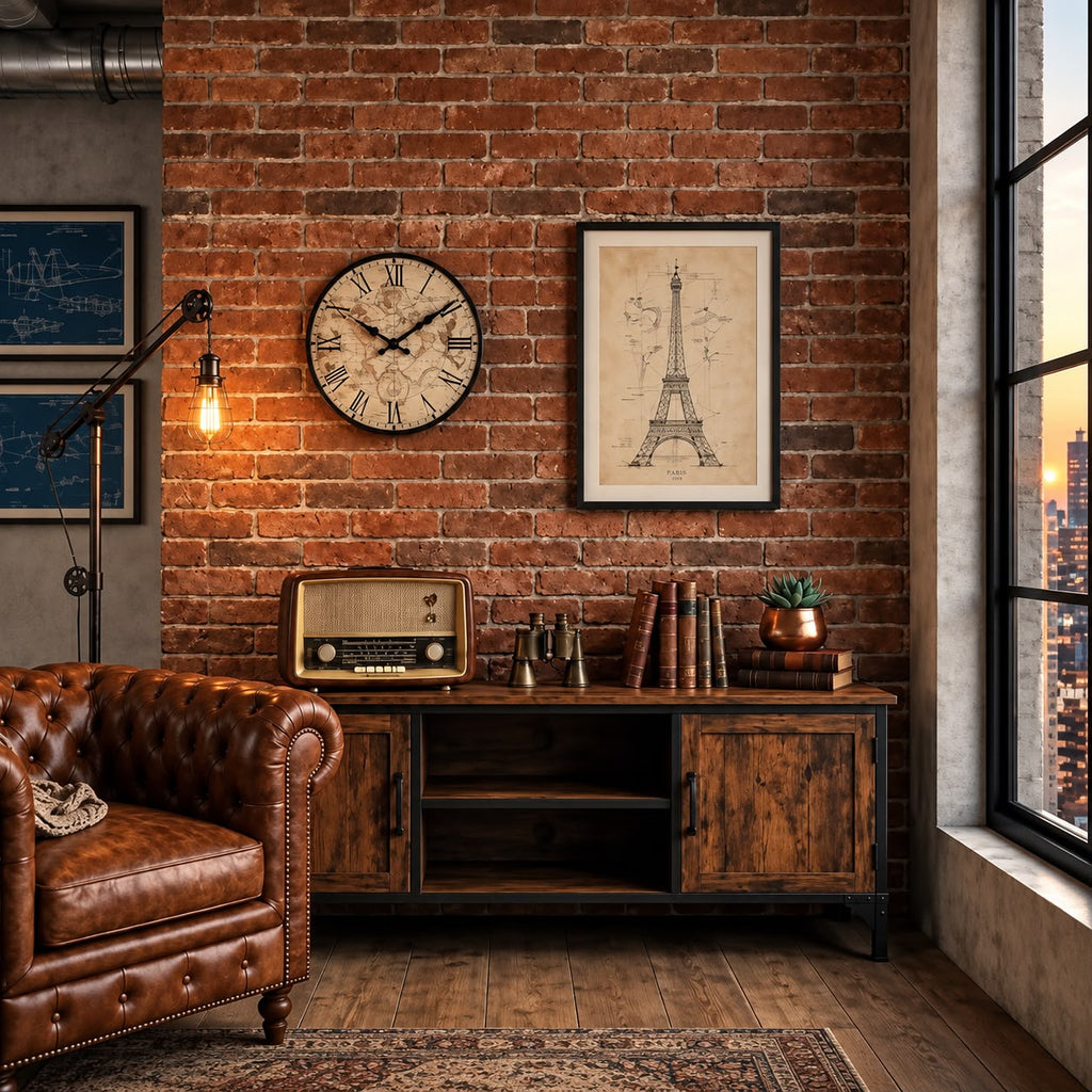 Horloge Murale Vintage Bois | Explorateurs