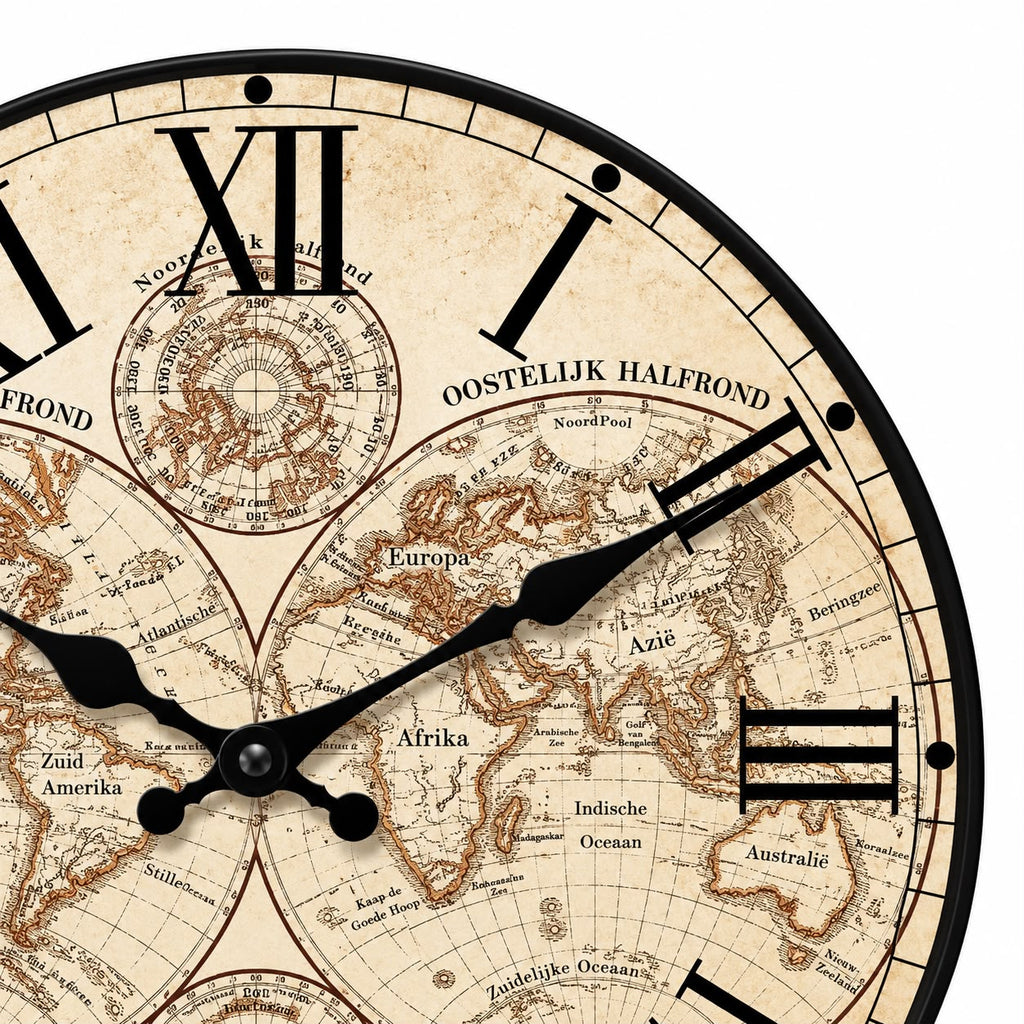 Horloge Murale Vintage Bois | Explorateurs