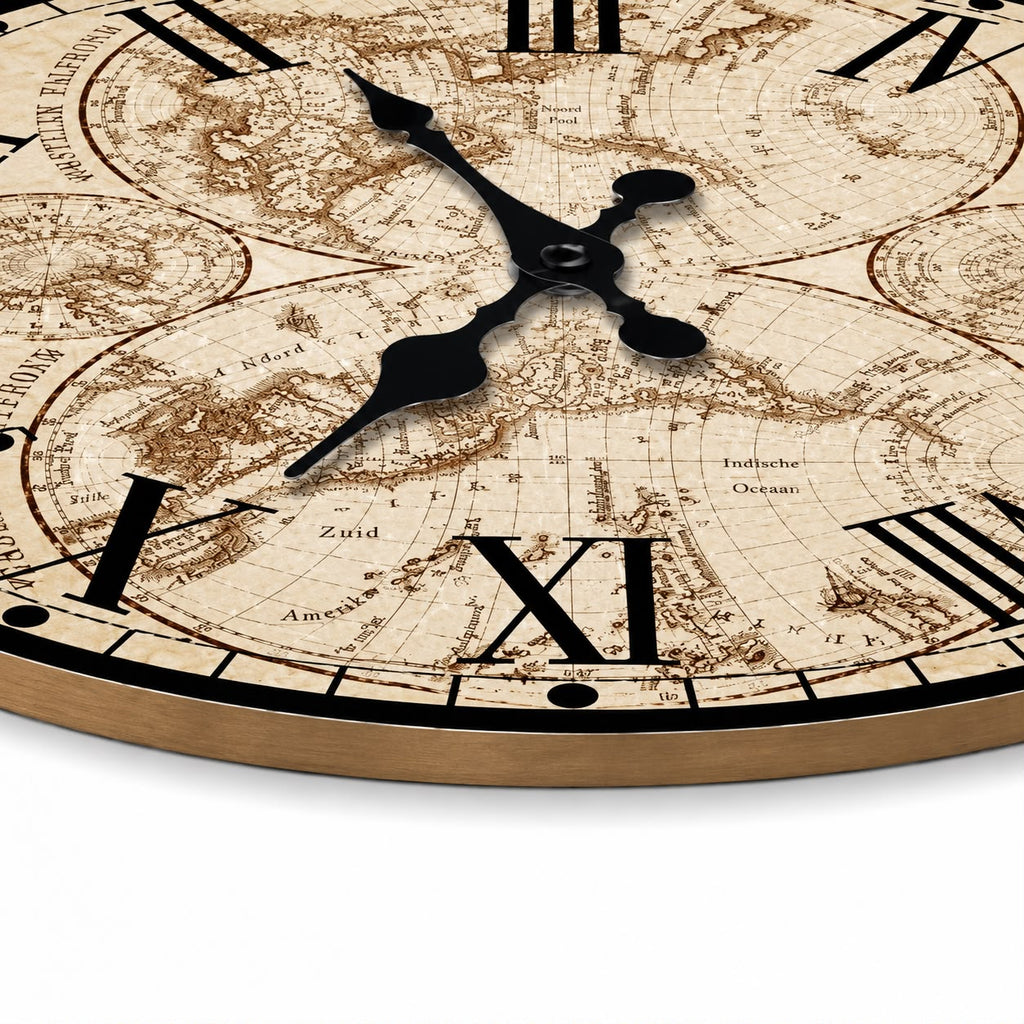Horloge Murale Vintage Bois | Explorateurs