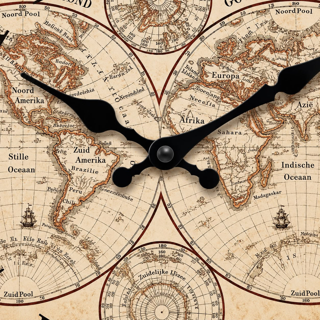Horloge Murale Vintage Bois | Explorateurs