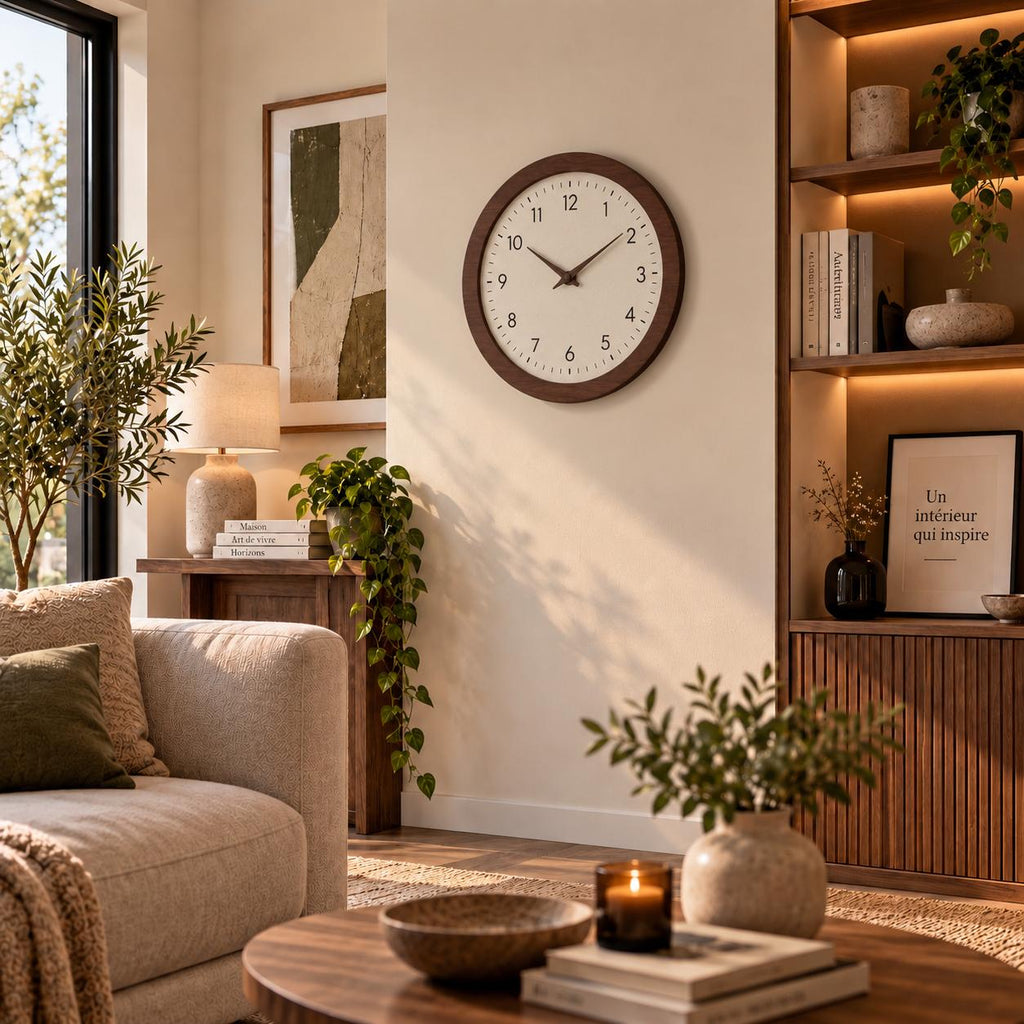 Horloge Murale Vintage Bois | Tempo