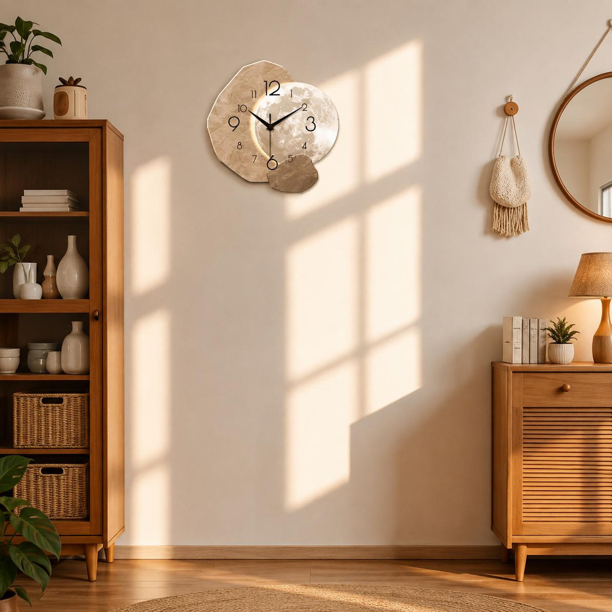 Horloge Murale Design Bois | Lunar