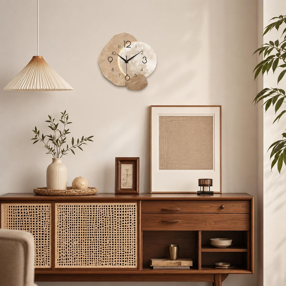 Horloge Murale Design Bois | Lunar