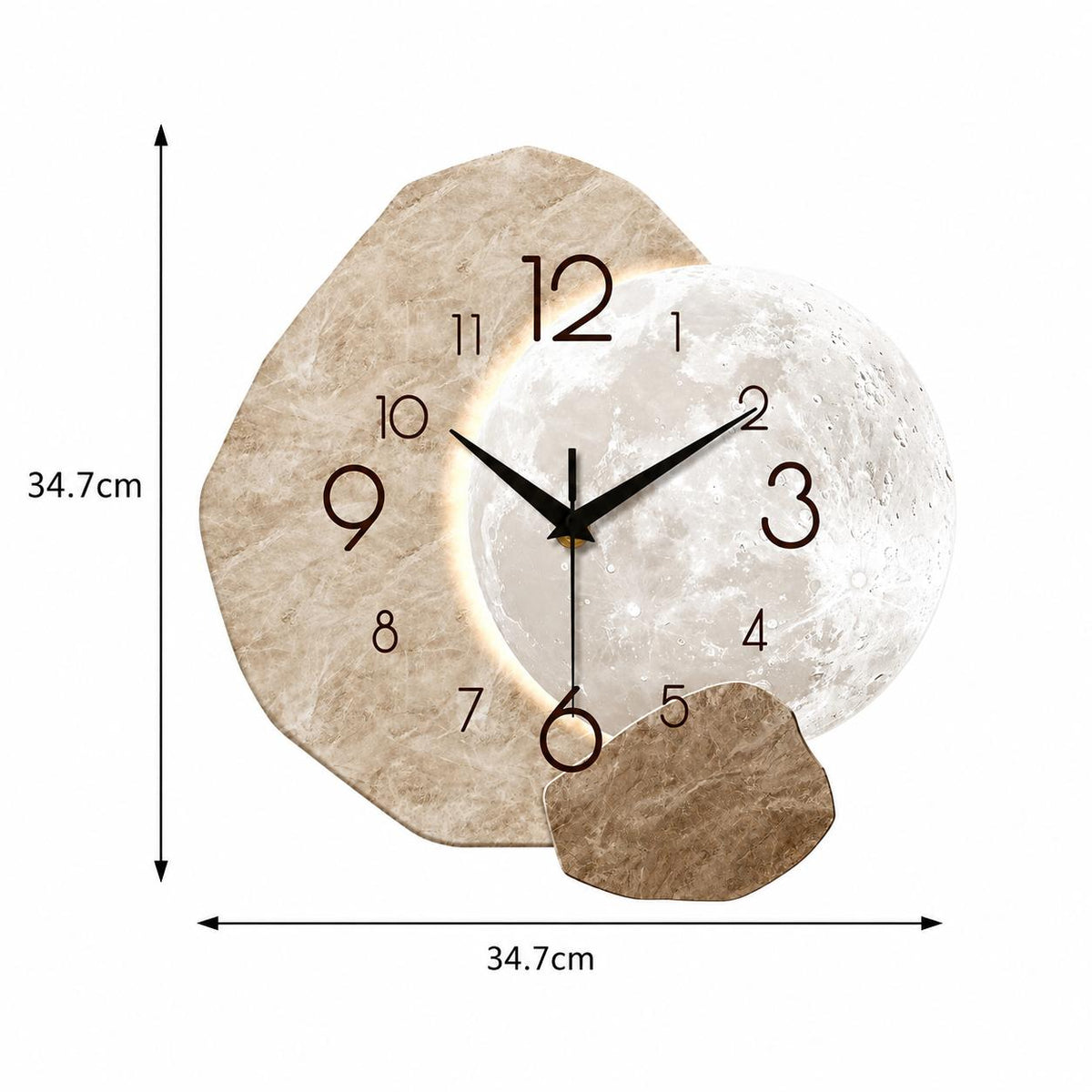 Horloge Murale Design Bois | Lunar