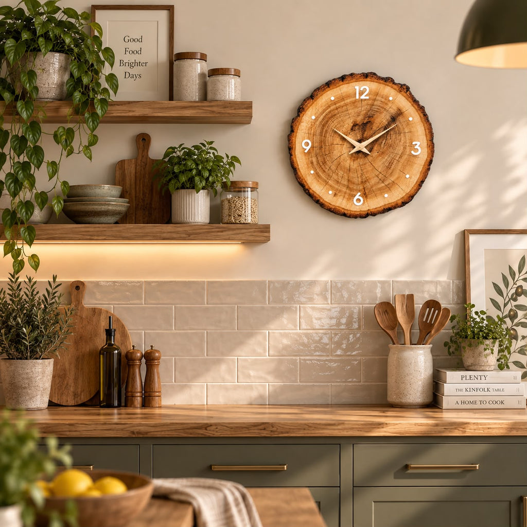 Horloge Murale Design Bois | Séquoia