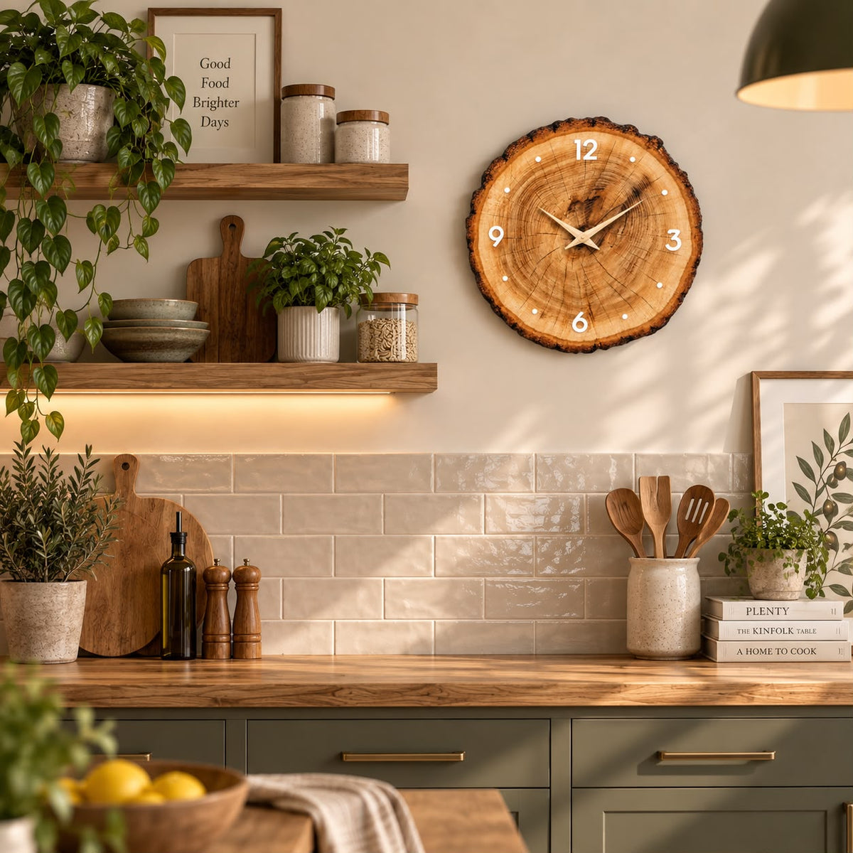 Horloge Murale Design Bois | Séquoia