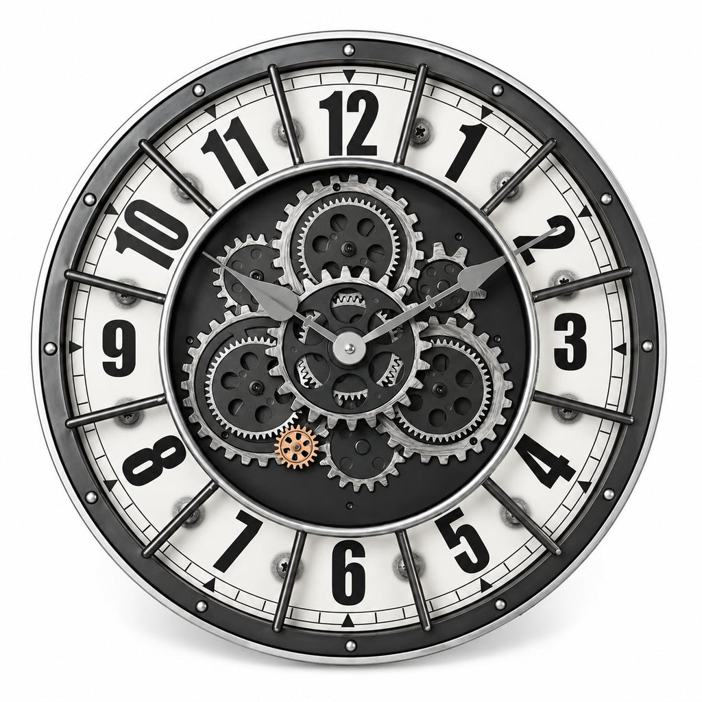 Horloge Murale Vintage Acrylique | Mechanic