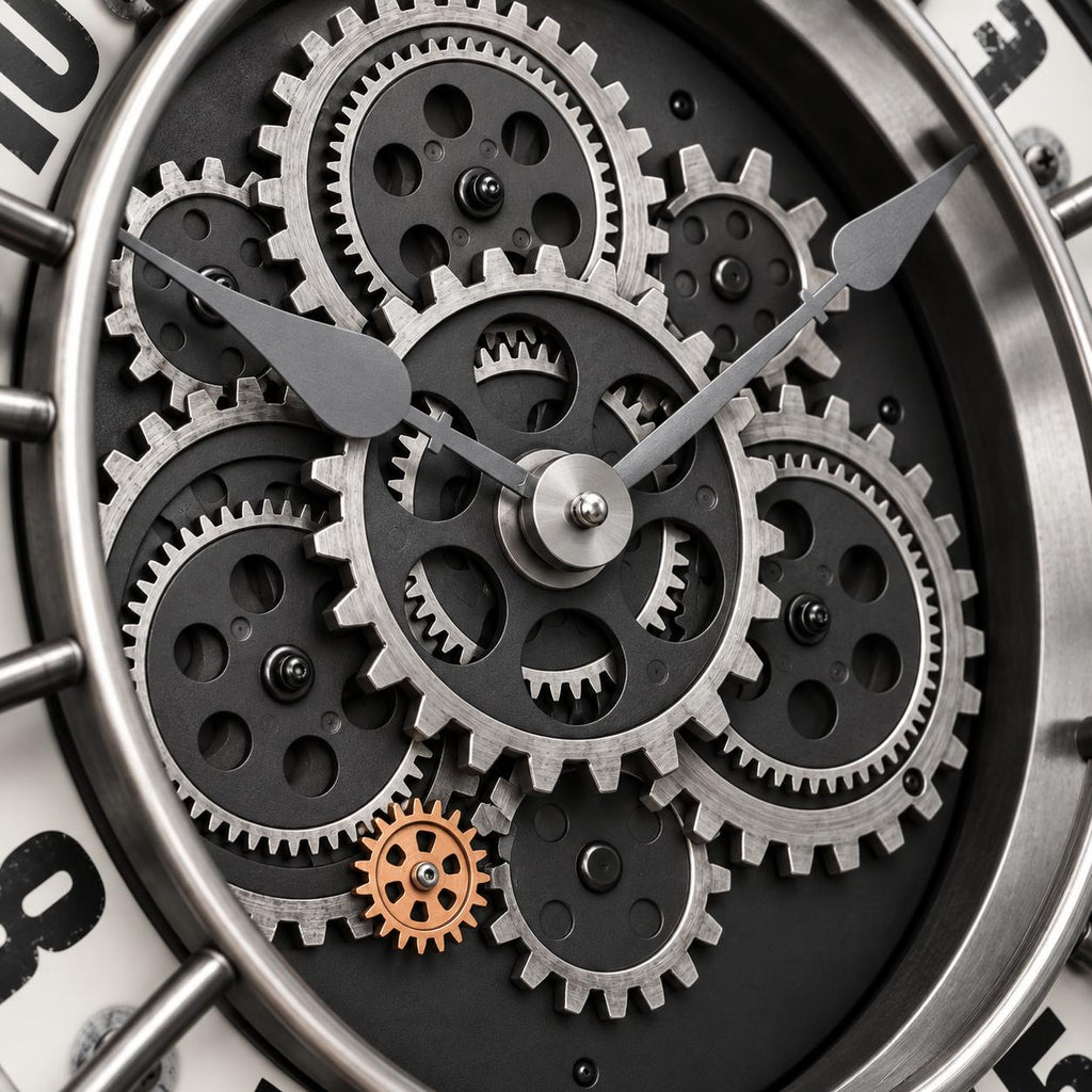 Horloge Murale Vintage Acrylique | Mechanic