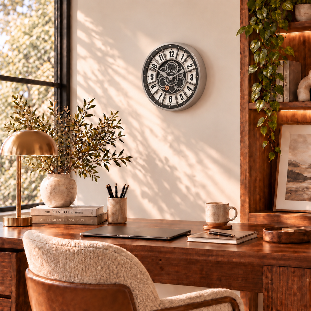 Horloge Murale Vintage Acrylique | Mechanic