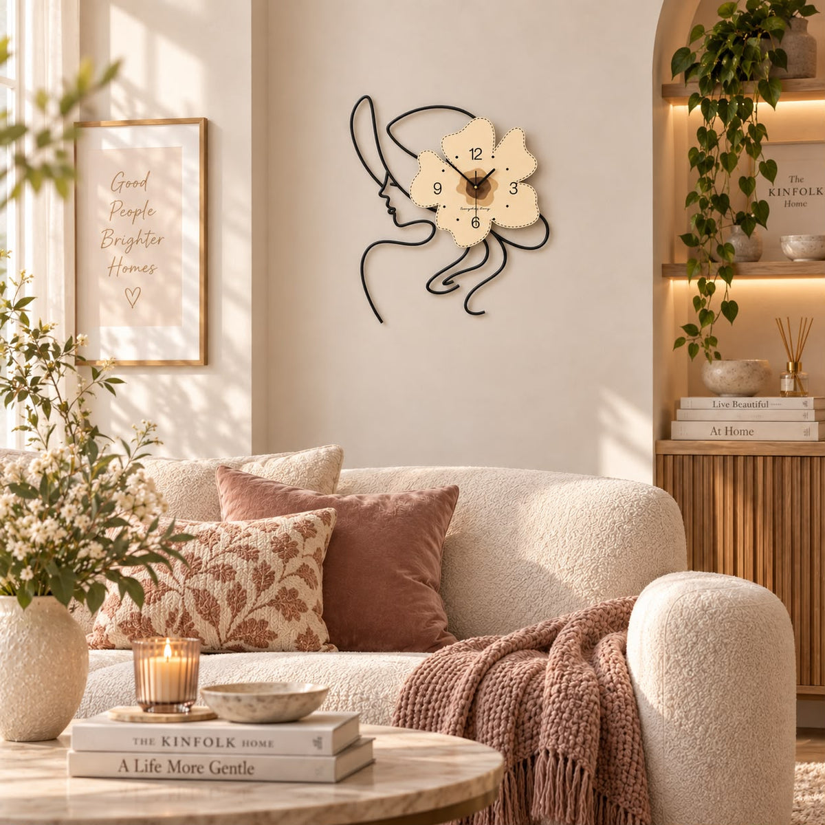 Horloge Murale Design Métal Bois | Vanilla
