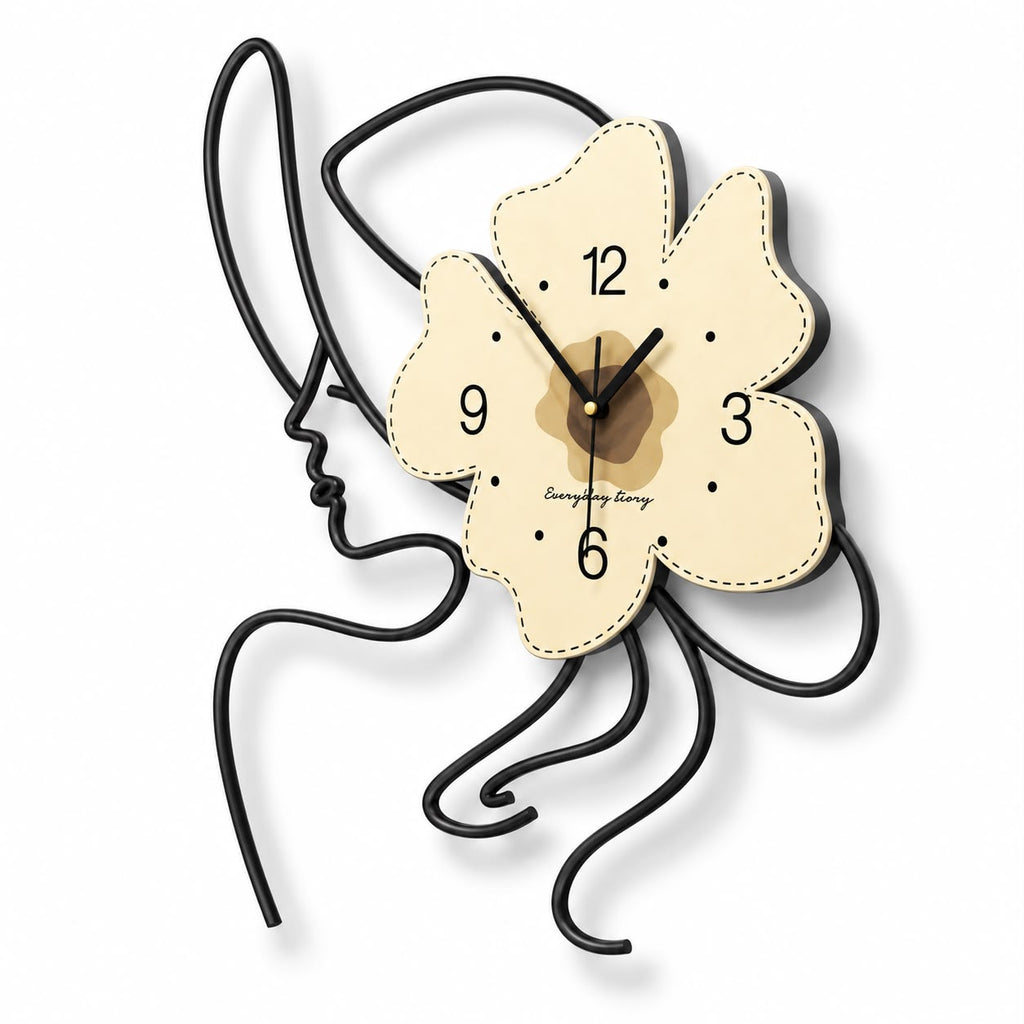 Horloge Murale Design Métal Bois | Vanilla