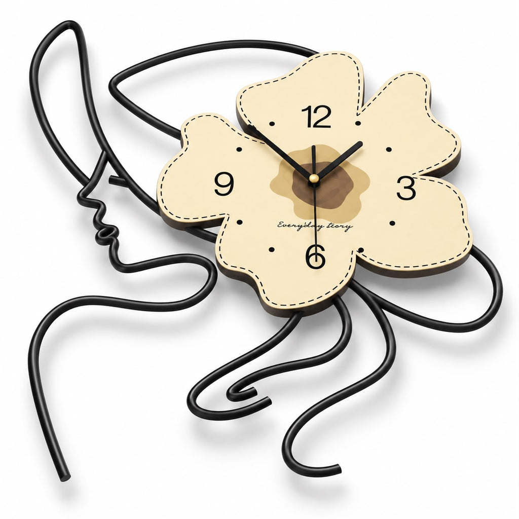 Horloge Murale Design Métal Bois | Vanilla