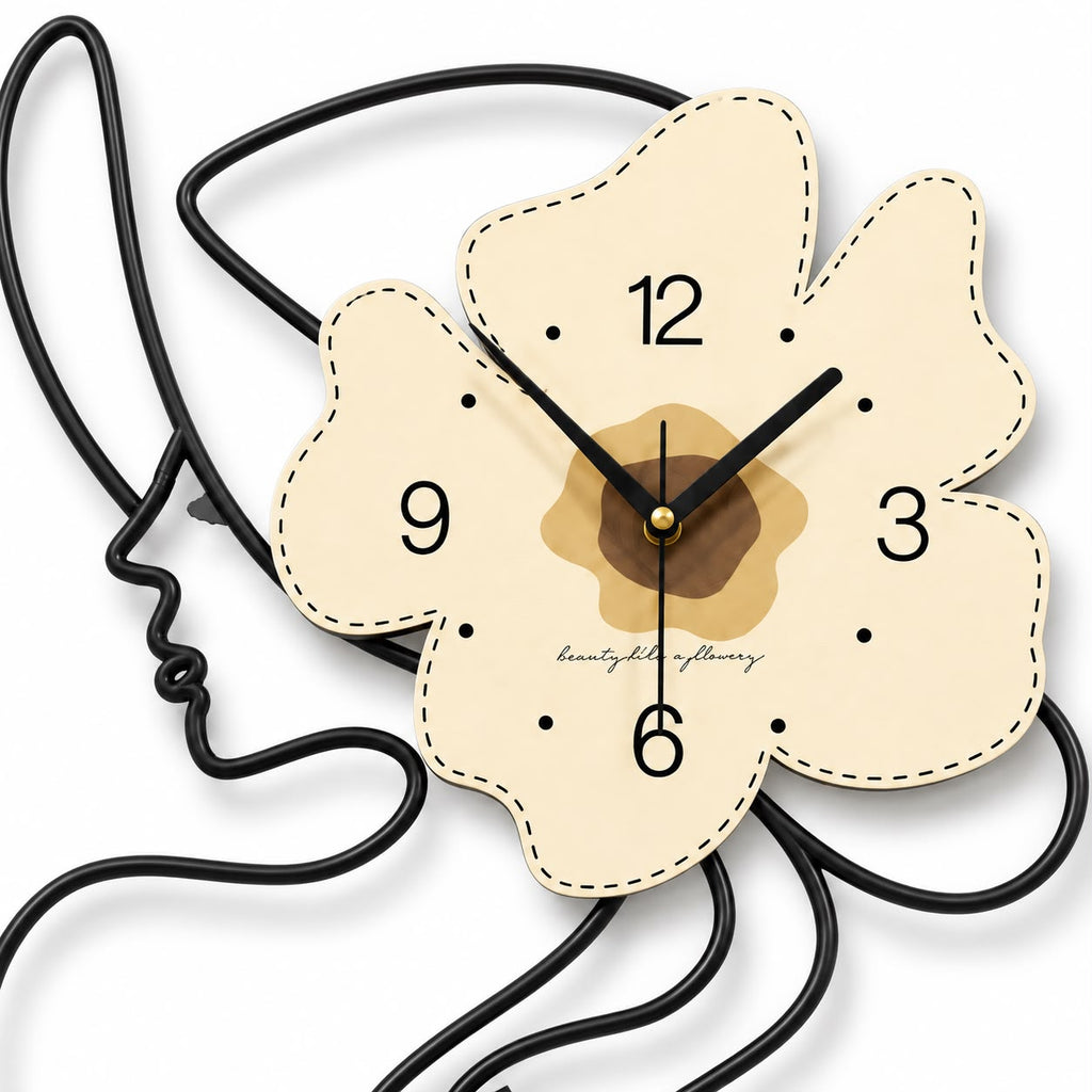 Horloge Murale Design Métal Bois | Vanilla