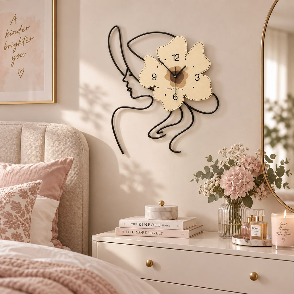 Horloge Murale Design Métal Bois | Vanilla