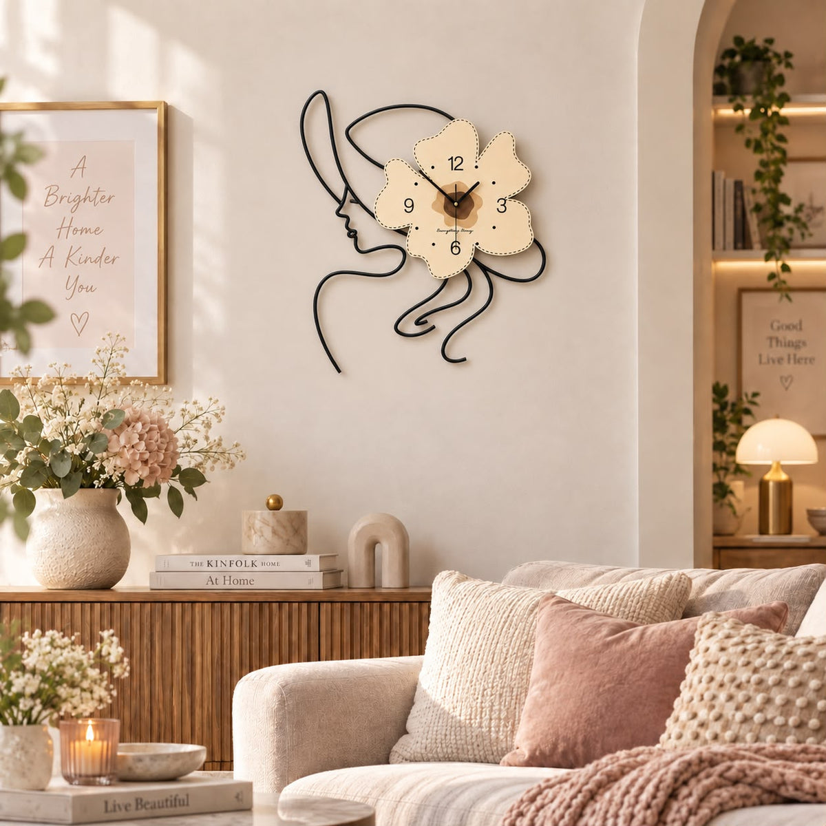 Horloge Murale Design Métal Bois | Vanilla
